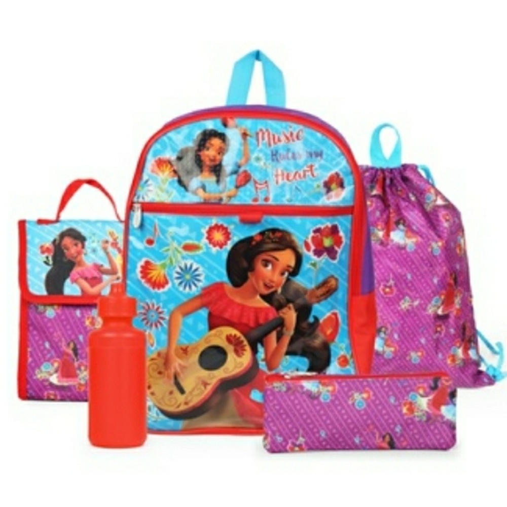 🌺NWT Elena of Avalor Backpack 5 piece set